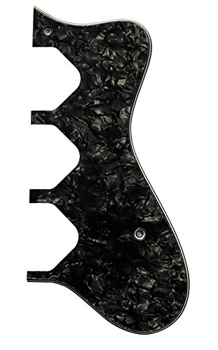 Piezas de guitarra para Epiphone Riviera P93 Style Guitar Pickguard (4 capas negro perla)