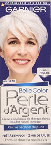 Garnier - Belle Color - Perle d'Argent - Crème déjaunisseur éclat cheveux blancs - Blanc Nacre